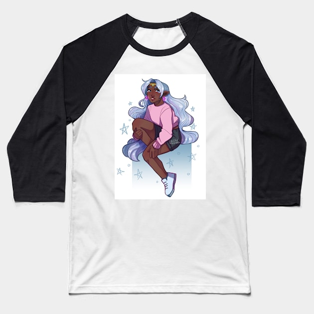 modern Allura Baseball T-Shirt by drizzledrawings